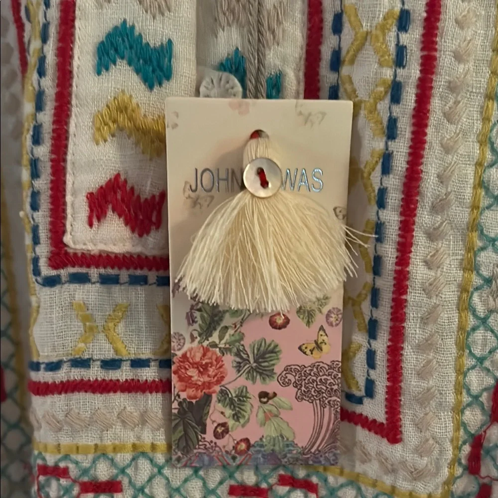 Johnny Was Multicolor Embroidered Top - Picture 5 of 8